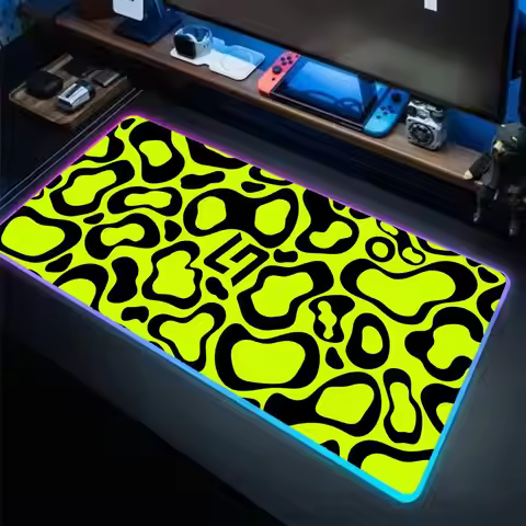 F1 Champion Lando Norris Mouse Pad Anime Gaming Mouse Pad LED Table Pads Backlit Rubber Desktop XXL 