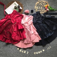 BST 1yr - 6Yr  Baby Girl Dresses Gown Lace Layer Princess Dress Baju Budak Perempuan Gaun Budak free