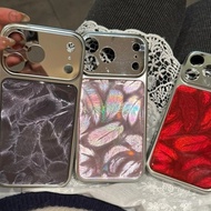 High-End Mirror Laser Feather Electroplating Shock-Resistant Suitable For iPhone 17 16 15 14 Pro Max