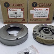 SET COMBO CLUTCH AUTO HOUSING + AUTO CLUTCH HUB ASSY EX5/Ex5dream/w100/w110/w125/kriss110/