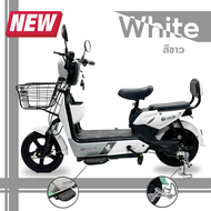 LULAE V8 จักรยานไฟฟ้า electric bike จักรยาน สกูตเตอร์ไฟฟ้า มีกระจกมองหลัง ไฟหน้า-หลัง ไฟเลี้ยว จอดิจิตอล จักรยานไฟฟ้า2023