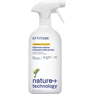 ATTITUDE Bathroom Cleaner Spray, EWG Verified, Plant-Based & Vegan, Safe for Bathroom Surfaces, Tile