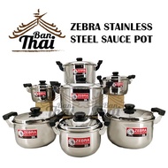 ZEBRA STAINLESS STEEL SAUCE POT CARRY / JENAMA ZEBRA STAINLESS STEEL PERIUK 2 TANGKAI