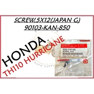 HONDA SCREW,5X12 [Part Number :- 90103-KAN-850] HONDA TH110 HURRICANE / HONDA NX105