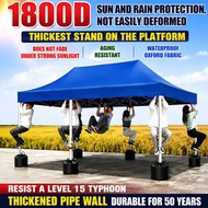 5 layers thickened Night Market Canopy 6x6 8x8 10x10 10x15 10x20Ft Full Black pole Frame Folding Can