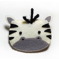 髮夾-斑馬 Julie Handmade