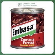 EMBASA - Peppers in Adobo Sauce, Chipotle Peppers in Adobo Sauce, 7 oz (198g)