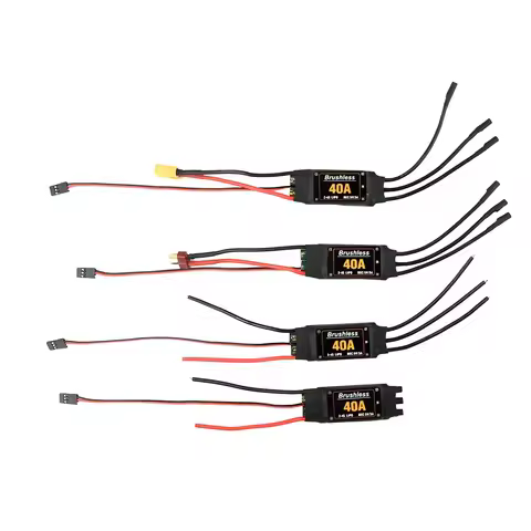 Brushless 40A ESC speed controller with 5V 3A UBEC, for RC FPV quadcopter aircraft helicopter F450 F