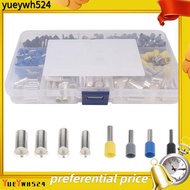 [yueywh524]390Pcs AWG (2 4 6 8 10 12 14 16) Wire Ferrules Kits Crimp Terminal Connector Sleeves Crim