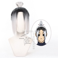 Anime Gagamaru Gin Cosplay Wig 30cm Short Synthetic Hair Blue Lock Wigs Dyeing Style Halloween Party