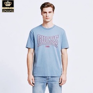 GUESS Men's Loose Washed Distressed Casual Sports Short-Sleeved T-Shirt Vest MBG131R9RM3