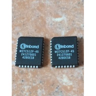 (10 pieces) W27C512P-45Z   PLCC-32   single chip microcomputer   memory