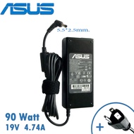 Asus Adapter 19V4.74A หัวแจ๊คขนาด5.5*2.5mm. /90W. A45V K84L F8V R510Z ADP-90YD Z53Jp Z53M Z53Tc Z53J