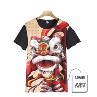 Lion Dance Lion Dance T-Shirt for Kids and Adults 3D Printing LP3D-A87 Fashion