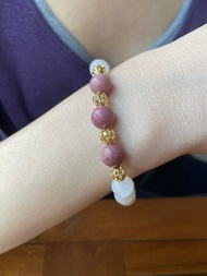 月光石薔薇輝石手鍊手串