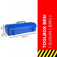 Kenmaster Tool Box / Iron Tool Storage 1 Layer Blue M420 - TOOL 079