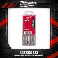 Milwaukee 4932352833 Hammer Drill Bit SDS+4-Cutter GEN2 SET Tool Accessories