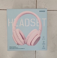 Miniso 無線藍牙耳機 Elegance Wireless Headset. in Pink Color