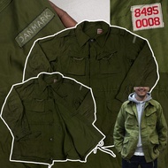 แจ็คเก็ตวินเทจ Vintage 60s DANISH MILITARY M57 HBT JACKET MADE IN DENMARK แจ็คเก็ตทหาร แจ็คเก็ตเดินป