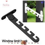 FKILLA Window Blocking Lock, Metal Windproof Window Limiter Blocker, Multiple Gears Security Protect