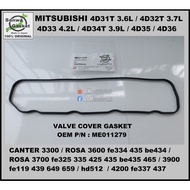 Mitsubishi Valve Cover Gasket 4D30 4D31 4D31T 4D32 4D32T 4D33 4D34 4D34T 4D35 4D36 engines -SANWA Ja