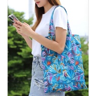 [️ Direct Delivery New Color] Multicolor @ NaRaYa Foldable Printed Tote Bag Shopping Eco-Friendly (L Size And S Size)~Washable/Back-Carrying Dual Use