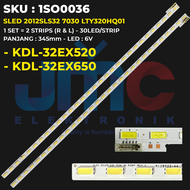 Backlight TV SONY 32 Inch KDL-32EX650 KDL-32EX520 SLED 2012SLS32 7030 LTY320HQ01
