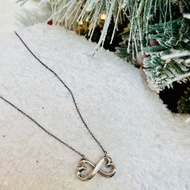 Tiffany &amp; Co. Vintage Double Chain Infinity Heart Necklace 蒂芙尼中古雙愛心項鍊