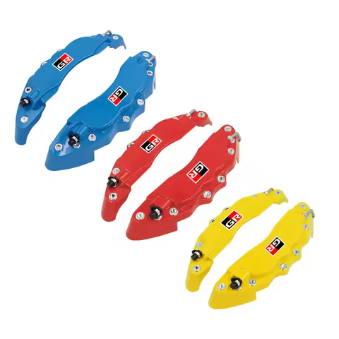 Metal Car 2pcs Rear Brake Caliper Cover Guard Protector Cover For GR Gazoo Racing Supra Corolla Part