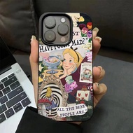 Casing iPhone 11 12 13 14 15 16 17 Pro Max Cartoon Princess Alice Case For iPhone 14,15PM,14PM,16PM,