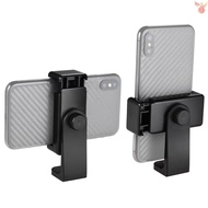Smartphone Clamp Holder Phone Mount Adapter Phone Clip for Tripod Selfie Stick with Detachable Clamp 360° Rotatable with Three 1/4 Thread Compatible with iPhone 11/iPhone 11 Pro/iPhone 11 Pro Max/iPhone 11 XR/iPhone 11 X