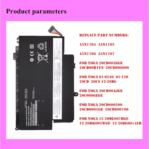 Laptop Battery For Lenovo YOGA 20CD0038GE 20CD00B1US 20CDS00800 S1-S240 S1-120 20CD 20C0 45N1704 45N