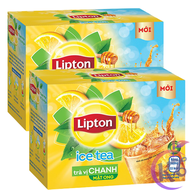 [FreeShipMAX] Combo 2 hộp Trà Lipton Chanh hòa tan Ice Tea vị chanh & mật ong hộp 16 gói x 12g (192g