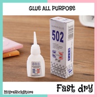 Gum 2 second Fast Dry Super Glue 502 Gam Daily Glue Stationary Quick Binder gam 2 saat gam cepat ker