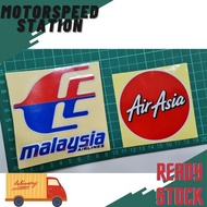 STICKER Pantul Cutting Malaysia Airlines MAS Air Asia Stiker Motor Reflective