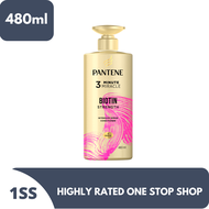 Pantene 3 Minute Miracle Biotin Strength Conditioner 480ml