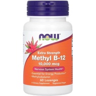 NOW Foods Supplements, Methyl B-12 (Methylcobalamin) 10,000 mcg, Nervous System Health*, 60 Lozenges