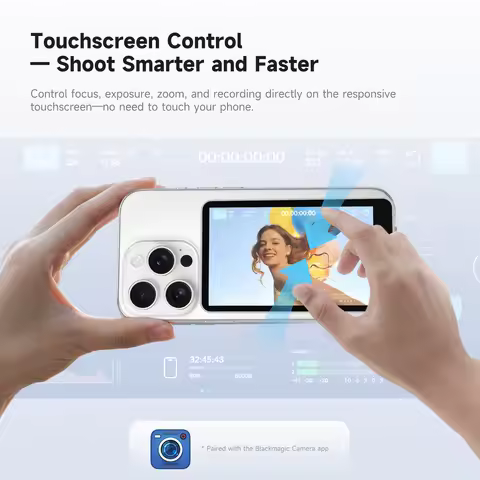 COLBOR Magnetic Phone Selfie Monitor Touch Screen Pocket Display Rear Camera Selfie for iPhone 17 Vl