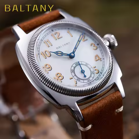 Baltany S4036 Vintage 1926 Watch Man Bracelet Mechanical Wristwatches Dome Sapphire Waterproof 200M 
