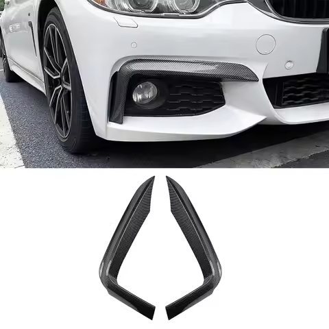 For BMW 4 Series F32 F33 F36 420i 428i M-Sport 2014-2020 Front Bumper Spoiler Splitter Air Vent Fog 