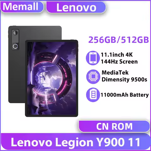 Lenovo Legion Y900 11 MTK Dimensity 9500s WiFi Tablets 11.1" 4K 144Hz Screen 256GB 512GB ROM 11000mA