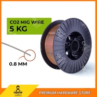 PREMIUM CO2 MIG Wire 0.8MM (5KG) ER70S-6 Solid MIG Welding Machine Wire Ubat Wayar Benang Kimpalan M