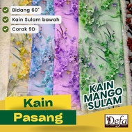 Kain Mango Silk Sulam 9D