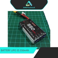 ALIENMODEL Recharge Battery LIPO 3S 11.1V 550mAh for RC Car Truck Robot Sumo Soccer