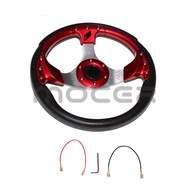 12.5" 320mm Golf Cart Steering Wheel with Horn Switch Blue 6 Hole Fit For Go Golf Kart Buggy EZGO Cl