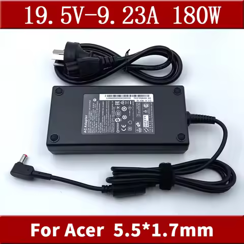 19.5v 9.23a 180W 5.5*1.7 ac laptop adapter power charger for Acer Aspire v17 Nitro 5 ADP-180MB K n20