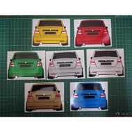 [Ready Stock]Proton Saga BLM reflective sticker KI00470