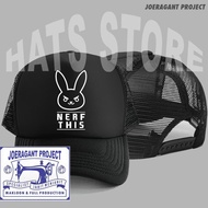 Nerf This DVa JP Overwatch Logo Trucker Hat