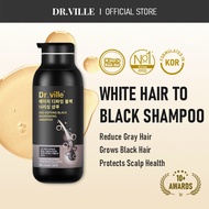 Dr.ville White Hair To Black Hair Shampoo Covers Gray Hair Natural Hair Dye Available For All Ages