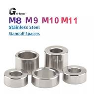 M8 M9 M10 M11 A2 Stainless Steel Spacer Standoff Spacer Stand Off Collar Round Bush Length:2mm~40mm